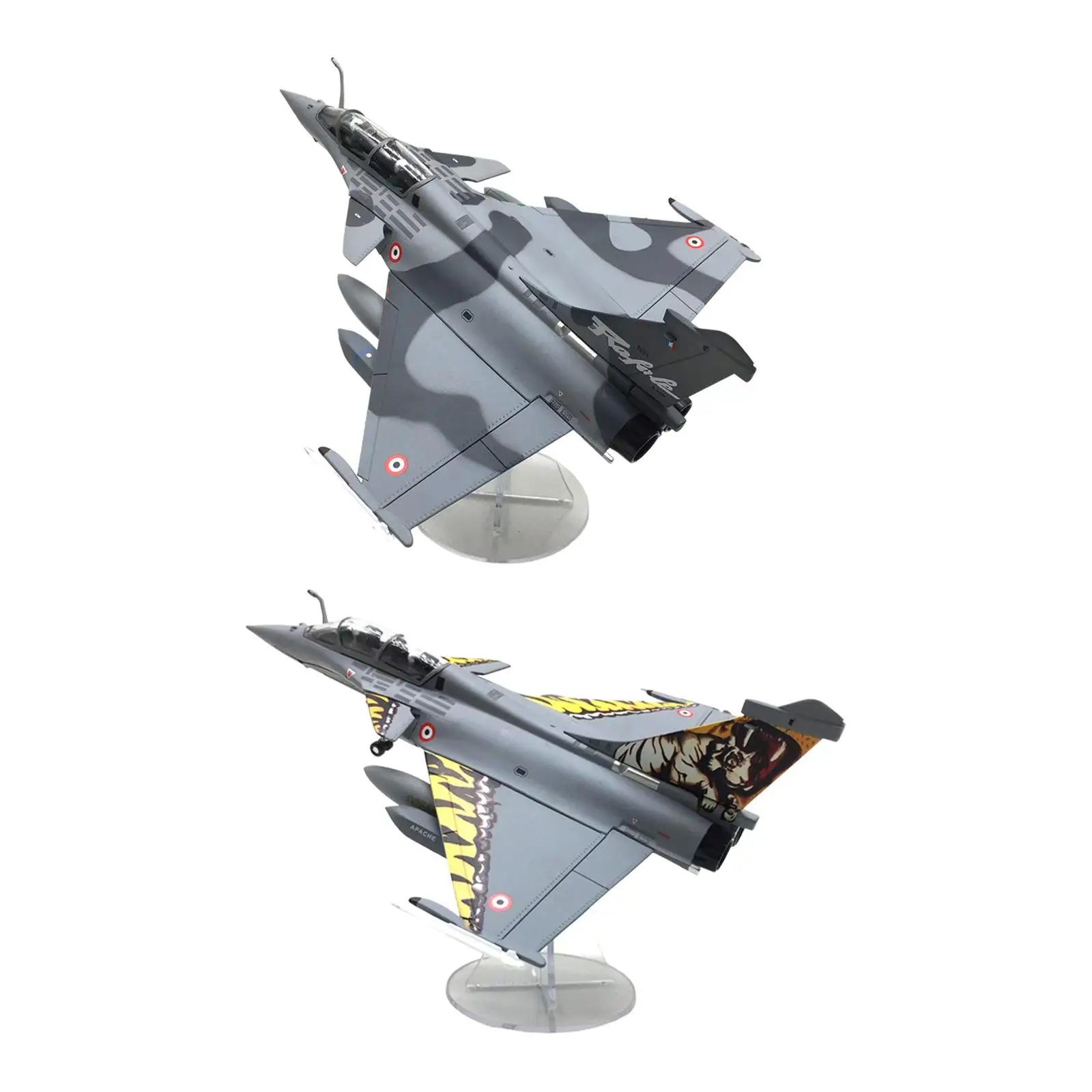 

1/72 Rafale B Fighter Model Simulation with Display Stand for Home Shelf Bar
