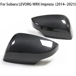 Real Carbon Fiber Car Rearview Side Mirror Cover Caps For Subaru LEVORG WRX Impreza 2014 2015 2016 2017 2018 2019 2020 2021 2022
