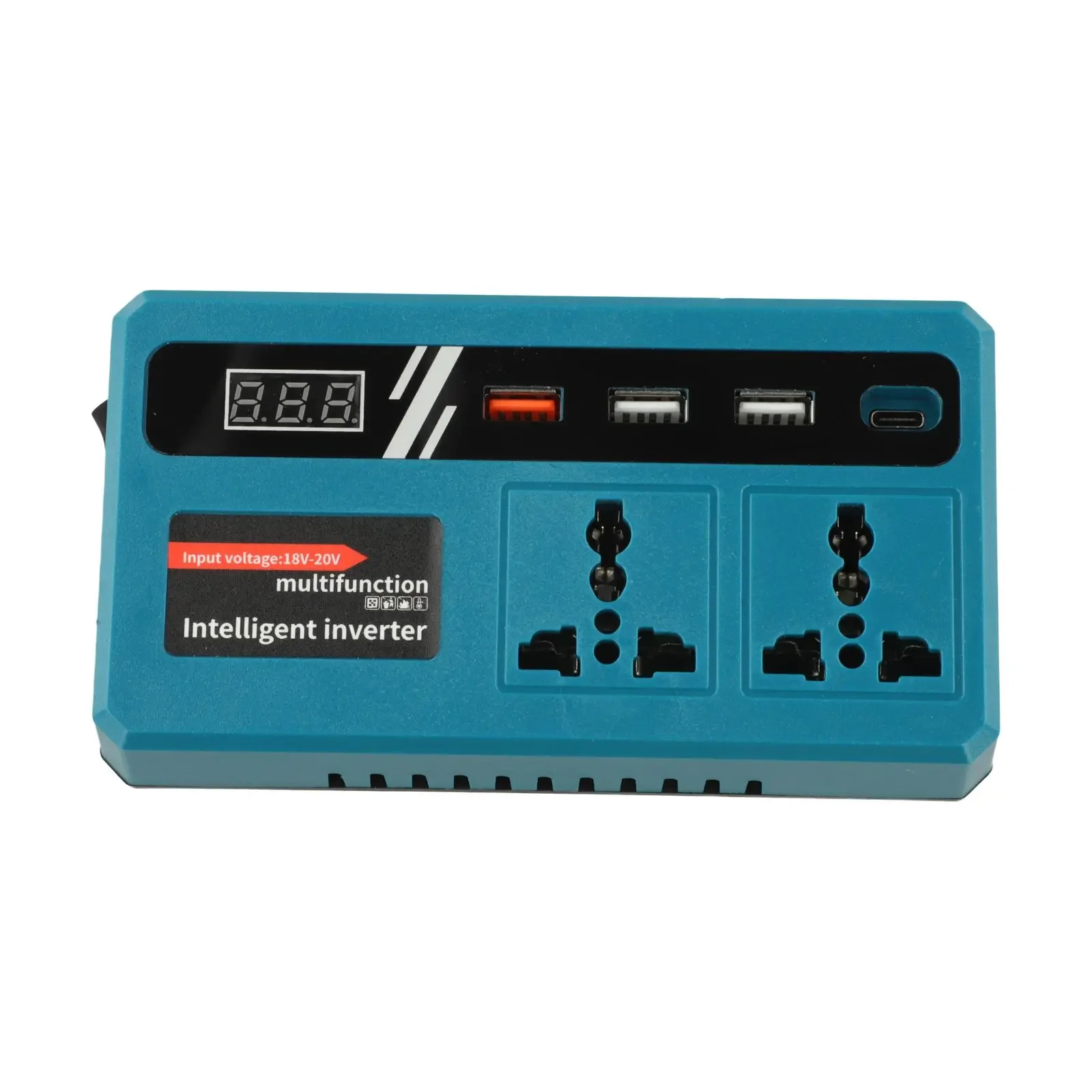 Portable DC To AC 220V Smart= Inverter Power= Converter For Car Camping Outdoor Travel Adventures 15.5*8.5*6.7 Battery Converter