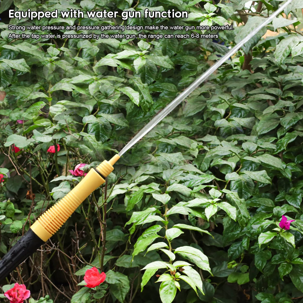 

Car Wash Foam Brush With Detachable Long Handle High Water Pressure Washing Tool For Garden Irrigation