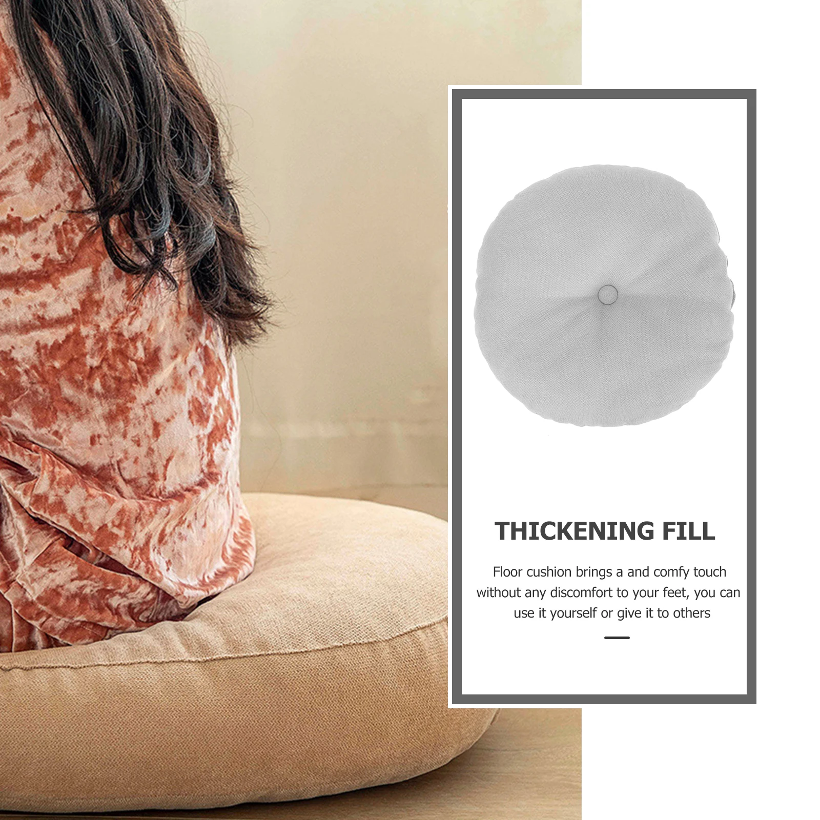 

Yoga Mats Cushion Comfortable Floor Cushions Sitting Carpet Seat Pads Seating Living Room Travel