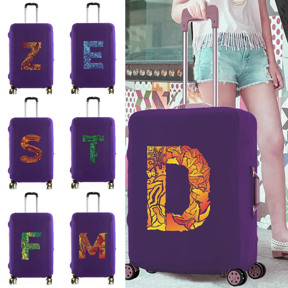 

Luggage Elastic Protectives Cover for 18-32 Inch Trolley Case Travel Dust Accessories Covers Suitcase Cases Engrave Image Print