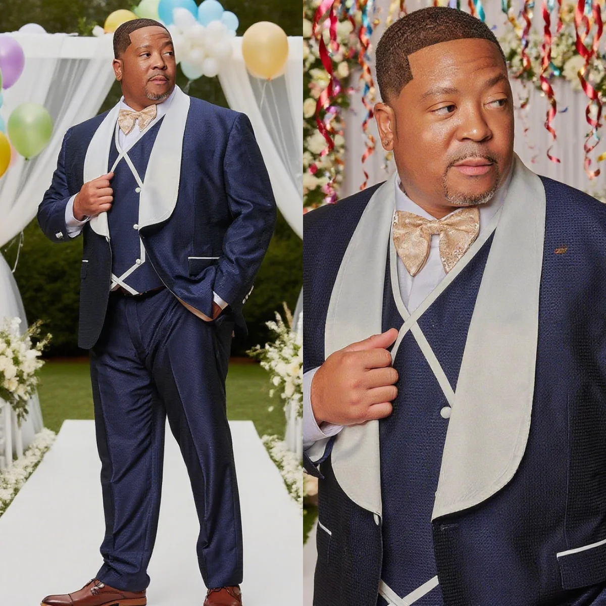 

Винтажные свадебные мужские смокинги с шалью и лацканами, одежда для жениха, комплект из 3 предметов, выпускной вечер для мужчин, индивидуальный заказ (куртка + брюки + жилет)