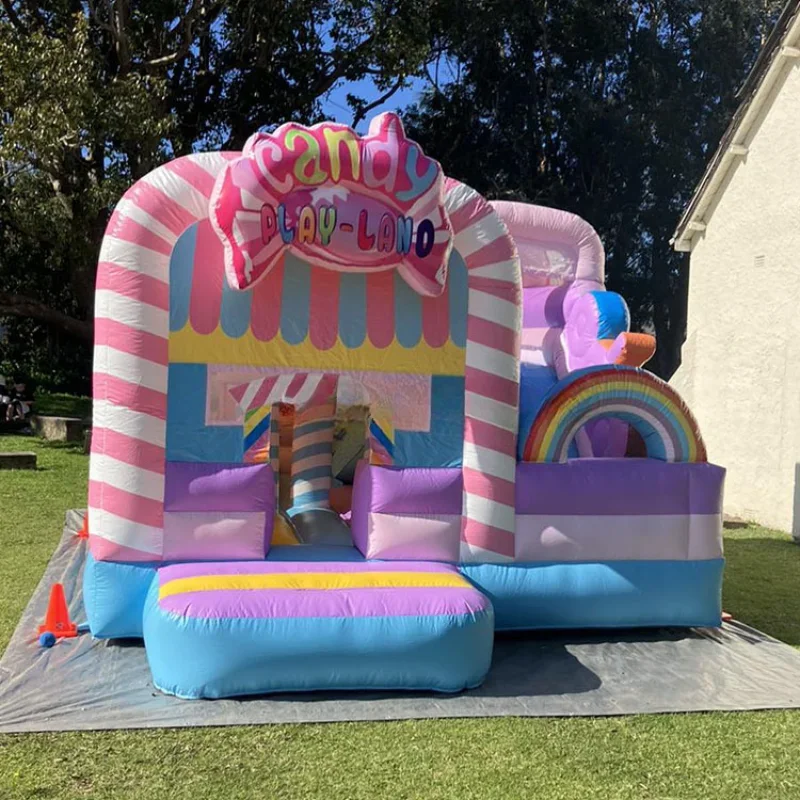 Party Equipment Outdoor Candy Moonwalk Bounce House Bouncy Castle with Blower