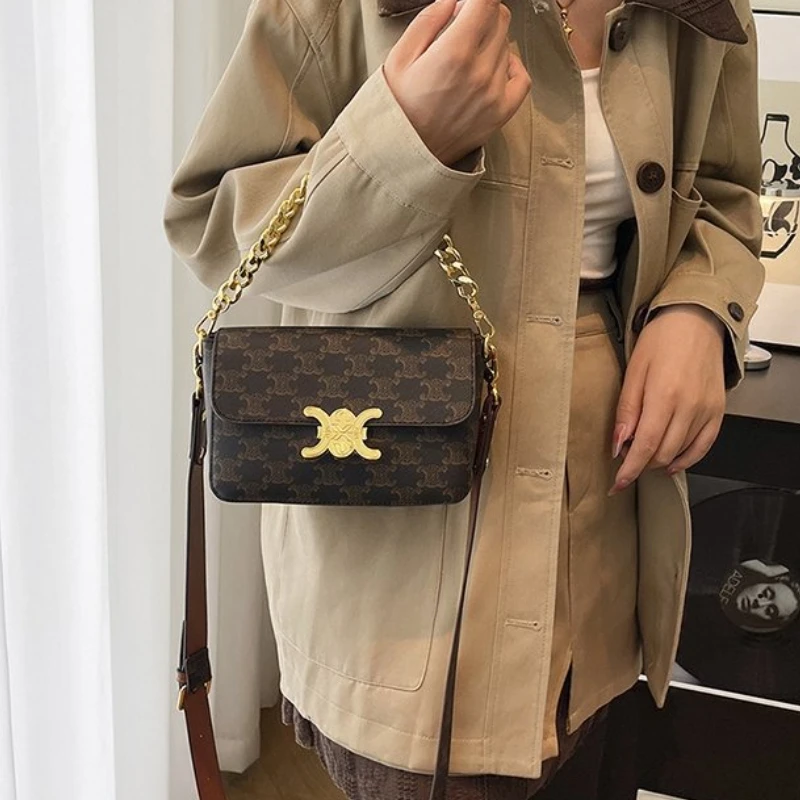 

Структурованная квадратная сумка с ремешком-цепочкой, элегантная женская сумка через плечо и через плечо, шикарная мини-сумка для офиса и повседневного использования