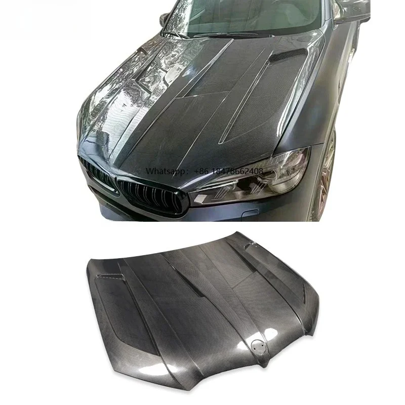 Improved LD Type Dry Carbon Fiber Front Engine Hood for X5 G05 X6 G06 Compatible Engine Hood
