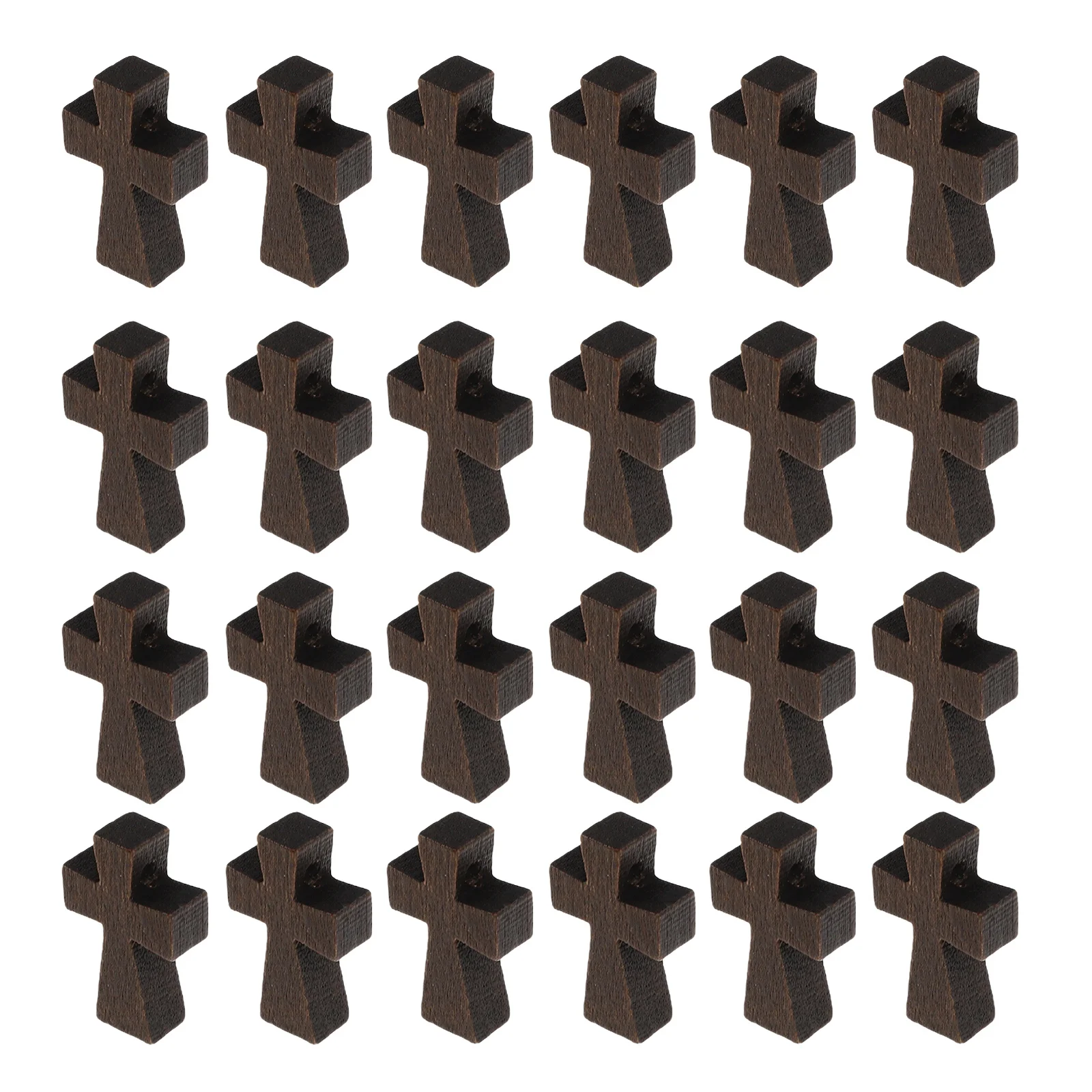 

150 шт. деревянных крестиков-подвесок, маленькие кресты оптом для изготовления украшений своими руками, подвески-распятия для ожерелий, браслетов, брелоков