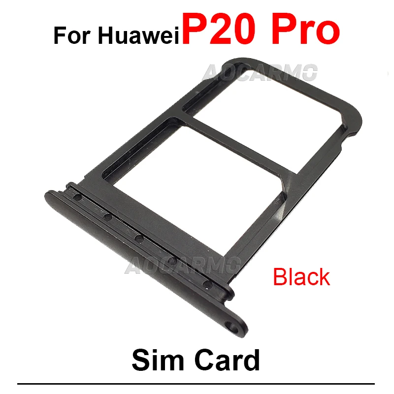 1 Buah untuk Huawei P20 Lite Pro P20Lite Tempat Slot Tray Kartu SIM P20Pro Suku Cadang Pengganti