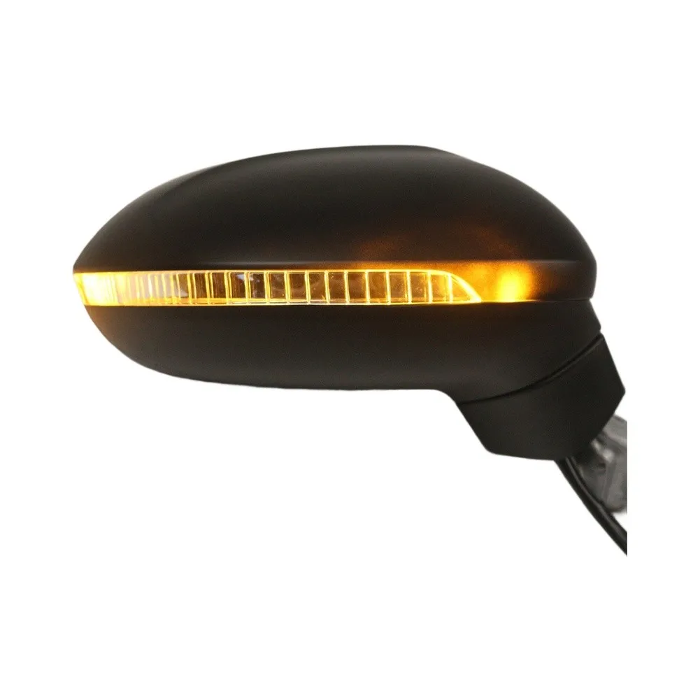 For Passat for b8 2015-2023 LHD Right Side Rearview Mirror Heated with Power Adjustment 9 Wire 3G1857508 ABS Black No Puddle