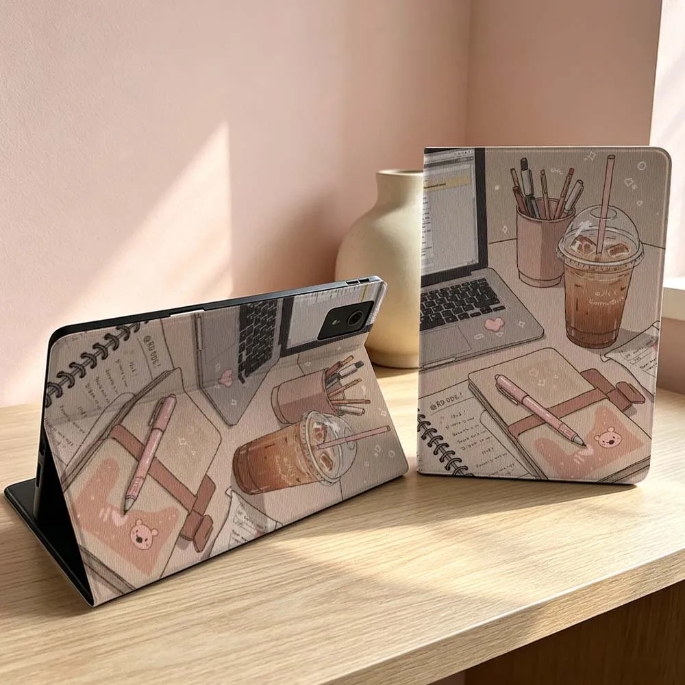 

Art desktop layout pattern Soft For Lenovo Xiaoxin Lenovo Tab Pad Pro Plus K11 P12 M10 Legion Y900 Y700 Inch Tablet Case