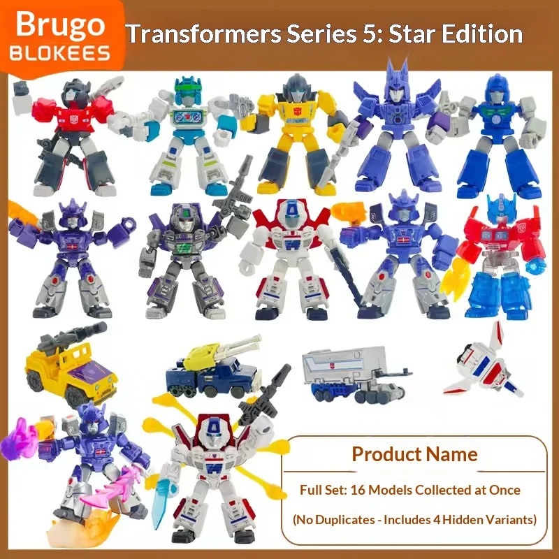 Blokees Transformers Building Blocks Defender Version Wave 5 Jetfire Mini Pocket Assembled Blind Box Collectible Model view 5