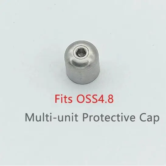

5pcs Dental Multi Unit Protective Healing Caps Protection Cap Healing Abutment Titanium Fits OSS ⌀4.8 DEN4.5 5.5