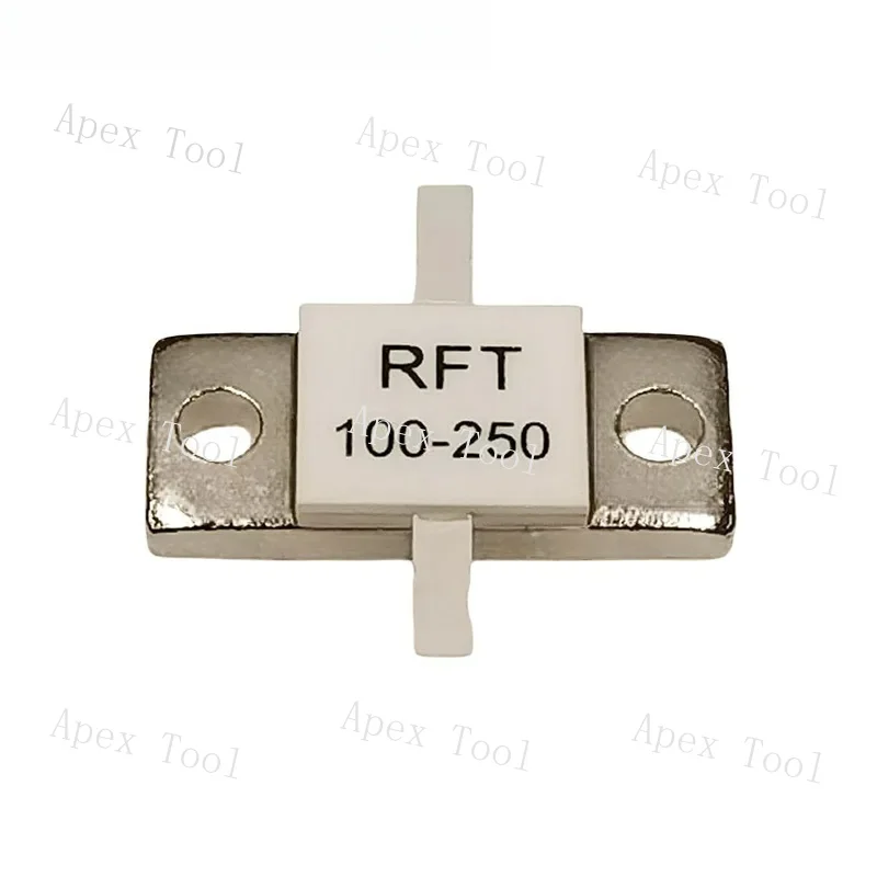 Tipo de flange RM2510 Cabo duplo 10 50 75 100 Ohm 250W Resistor de radiofrequência de alta potência