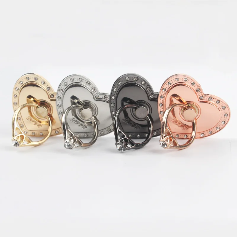 Grote Liefde Vorm Ronde Multifunctionele Auto Telefoon Houder Ring Gesp Mobiele Telefoon Case Beugel Smartphone & Tablet Ring houder
