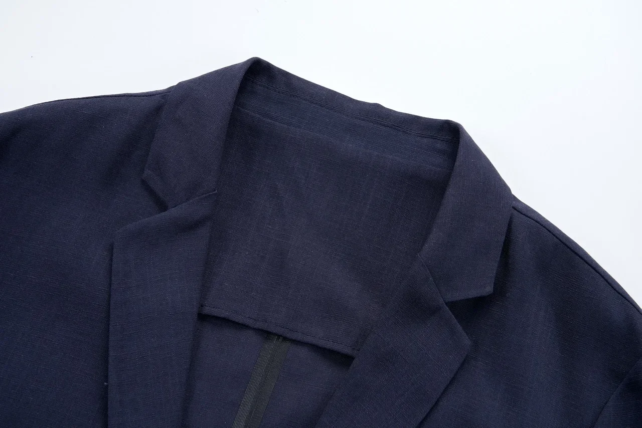 Herren Leinen Blazer Leichte Sommerjacke Unstrukturiert Smart Casual Atmungsaktiv Kühlend Lyocell Resort Stil Stiller Luxus Eleganter Mantel Sonnenschutz Urlaub Strand Viskose Mischung Oberbekleidung Büro Reise Freizei – Detail 38