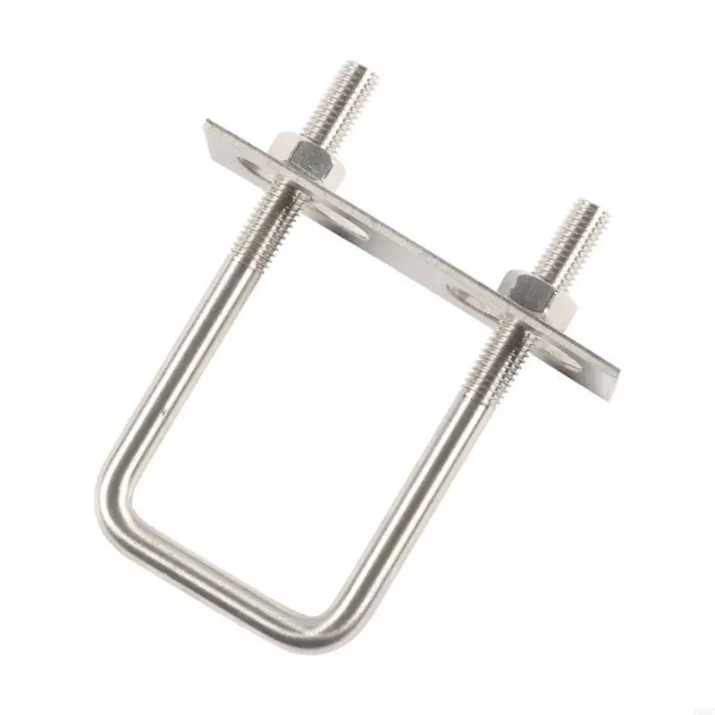 H58C 5pcs Stainless Steel Square Bolts for Boats Trailer Pipe and Frame Support