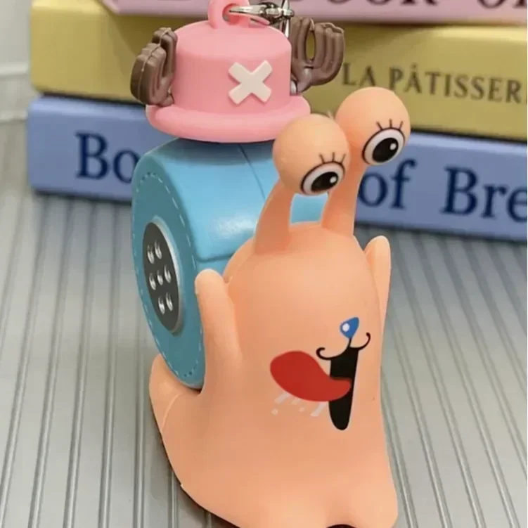 One Piece Sprachrekorder Mushi Modell Spielzeug Cartoon Luffy Sabo Ace Schneckenförmiges Telefon mit Tonaufnahme-Funktion Spielzeug für Kinder Geschenke – Detail 6