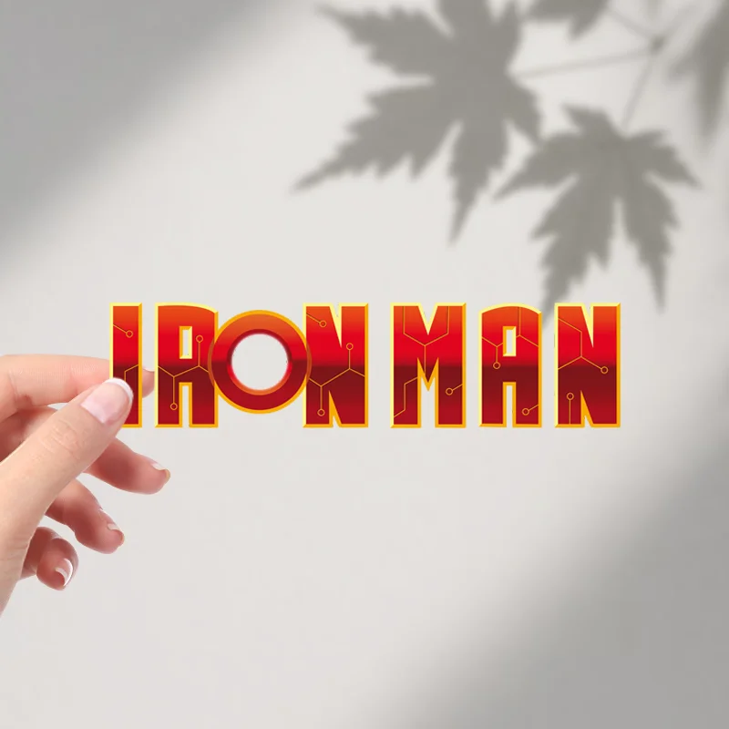 Trend Iron Man Super Hero Car Sticker UV Craft Waterproof Decoration for Car Bumper Fuel Tank Cover Laptop Luggage Scratch Cover