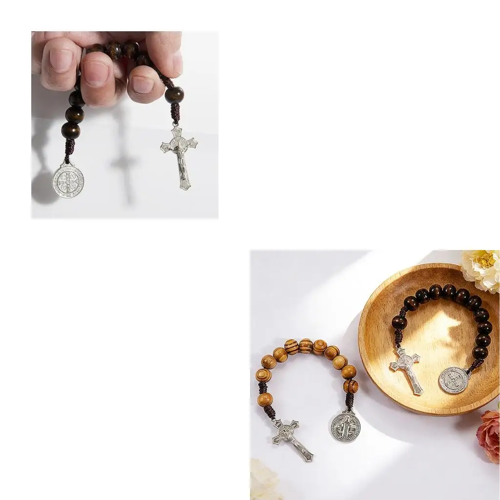  Artisanal Crafted Wooden Crosses Prayer Beads Faith Based Accessories For Christian Meditation And Spiritual Reflection