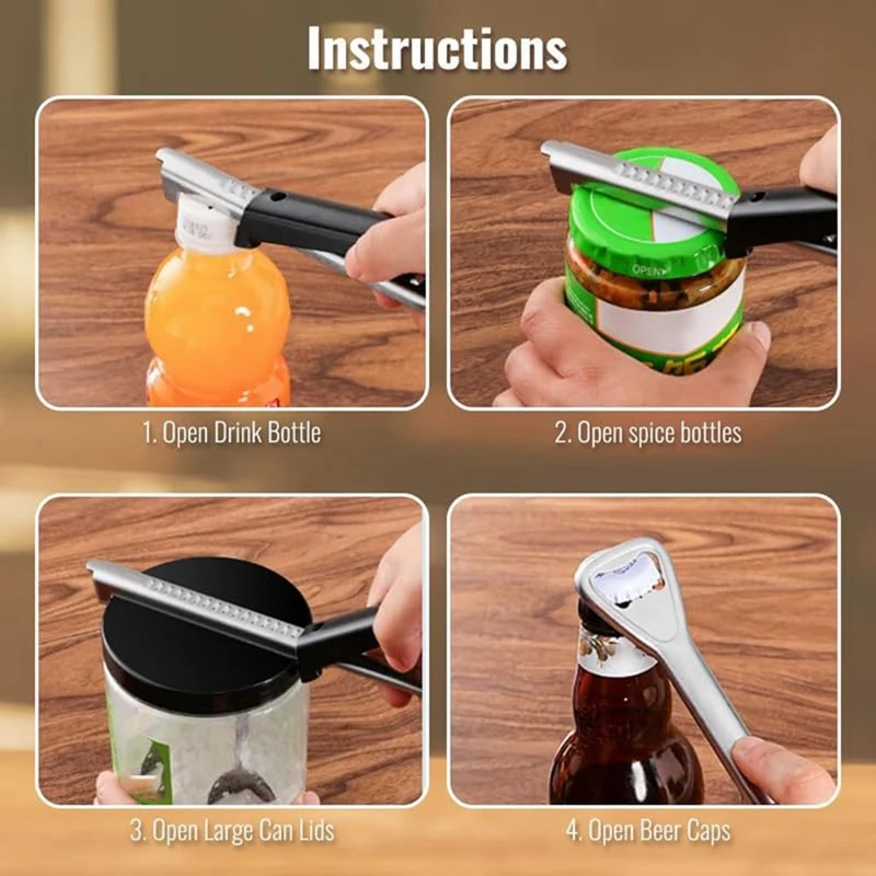 Can Opener, Can Opener, Bottle Cap Opener, Bottle Opener, Cap Twister, Multi-Function Can Opener, Can Open Labor-Saving