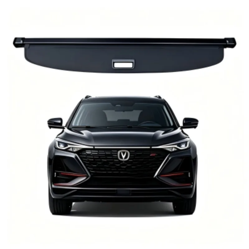 Cargo Cover Trunk Privacy Shade Rear Partition Anti-Theft Retractable Organizer for Changan 4th Gen CS75 Plus Single Curtain