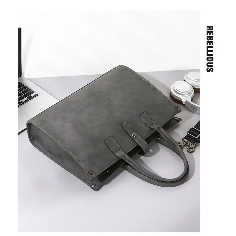 Large Capacity Quality PU Briefcase Sewing Thread Zipper Hasp Casual Tote Handbag 2024 Hot Sale Bags for Women Bolsas Femininas