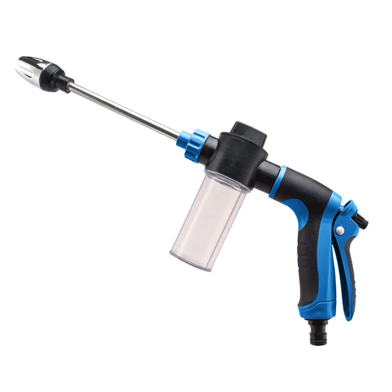 Factory Long Pole High Pressure Water Gun, Metal Extension Pole, Rubber Coated Handle Household Car Washing Tool