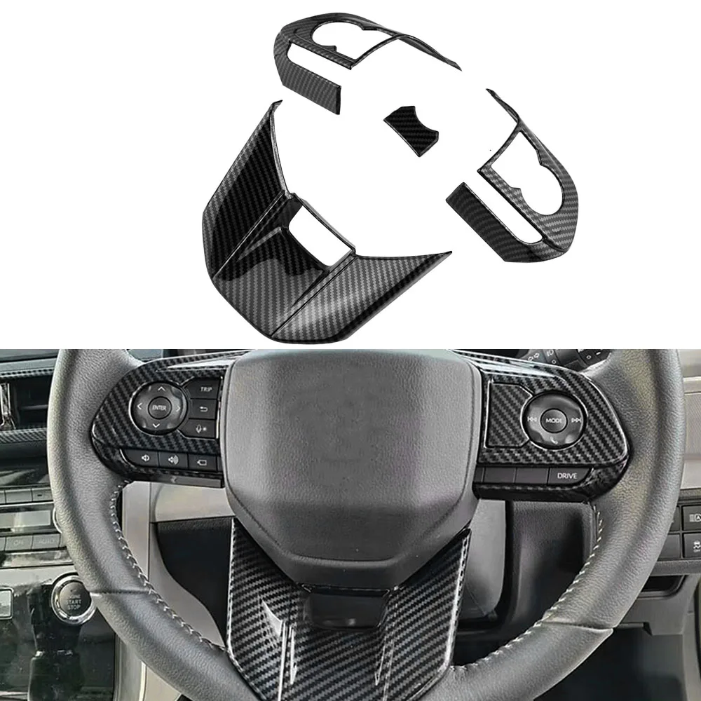For Toyota Avanza Veloz 2022-2025 Yaris Cross 2024 Steering Wheel Panel Cover Trim Decoration Sticker Interior Accessories