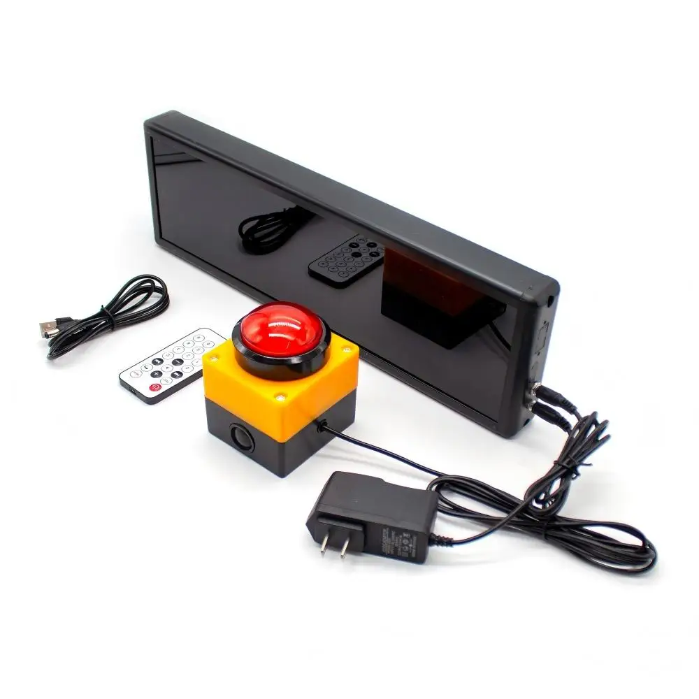 10s Game Competition Timer Countdown Stopwatch Counter LED Digit Digital Display Training Speech Timing Equipment Remote Control