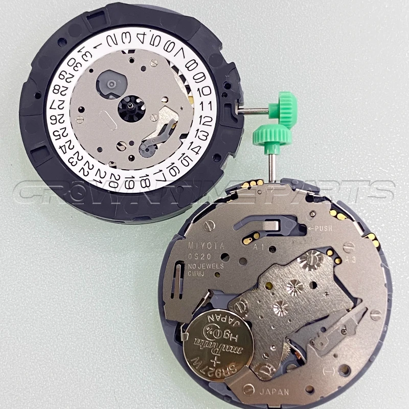 Movimiento MIYOTA OS20 nuevo movimiento de cuarzo japonés OS20 accesorios de movimiento de reloj de 3 puntos