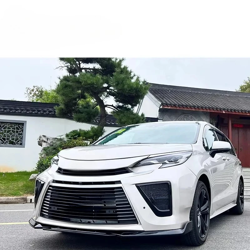 PP Material Front Bumper Lip Grille Spoiler - Auto Body Upgrade Accessories 2021-2022
