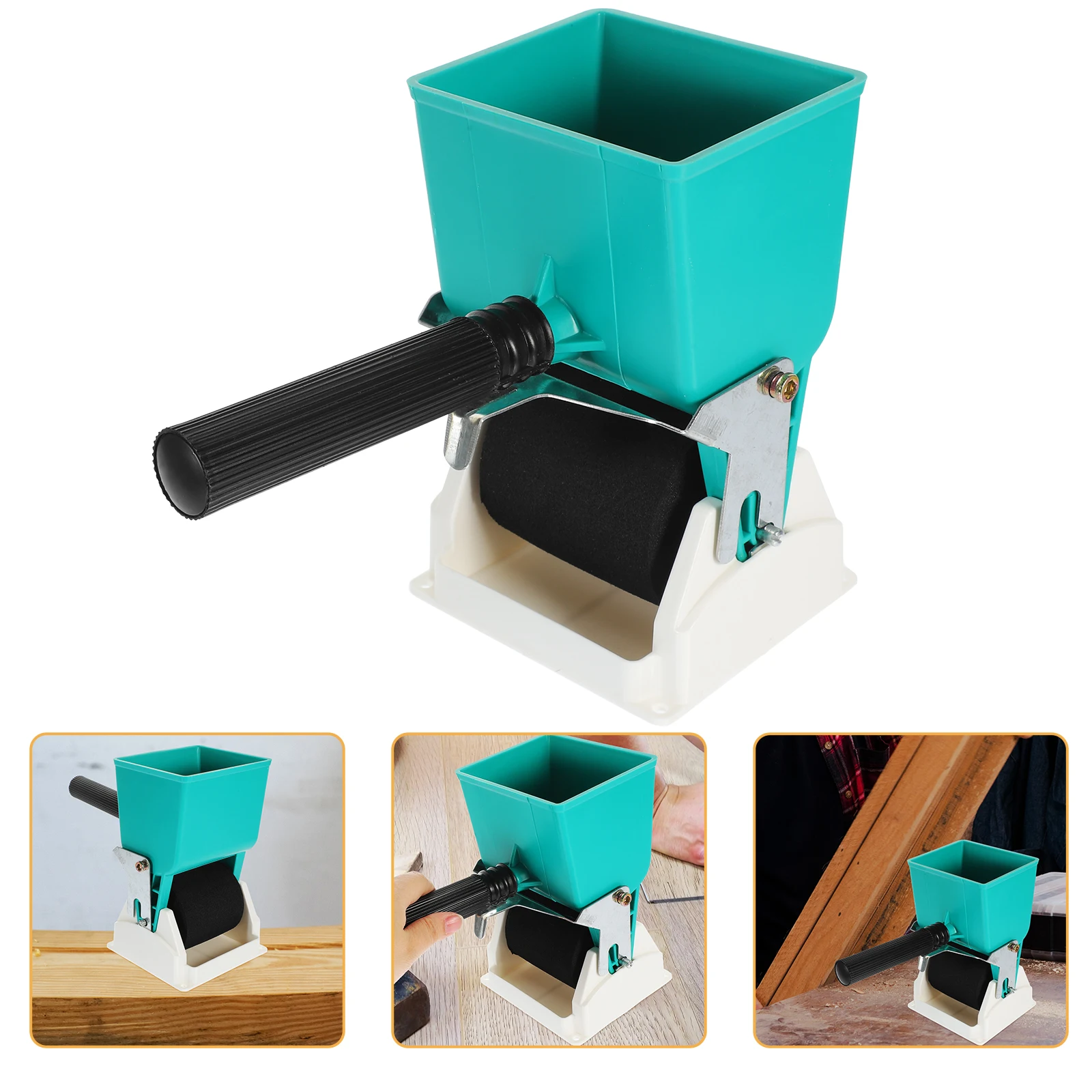 

Portable Coated Green Abs Plastic Wood Glue Dispenser Adjustable Roller Applicator For Furniture Carton Factory