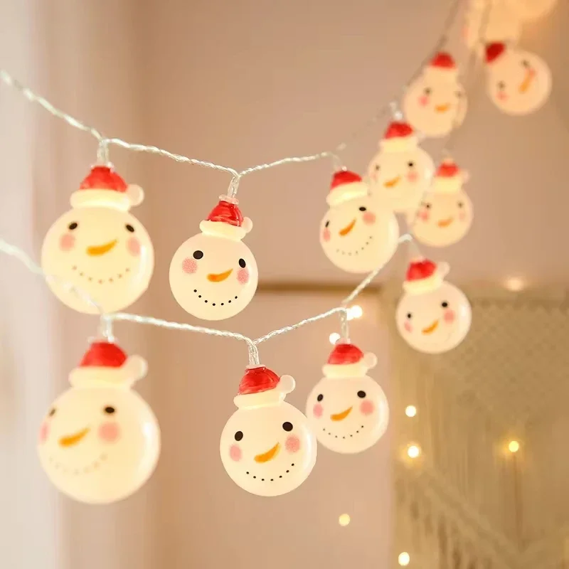 LED คริสต์มาสตกแต่งวันหยุดไฟ String Xmas Tree Light Strings แขวนเครื่องประดับต้นคริสต์มาสเดิน Stick ไฟ