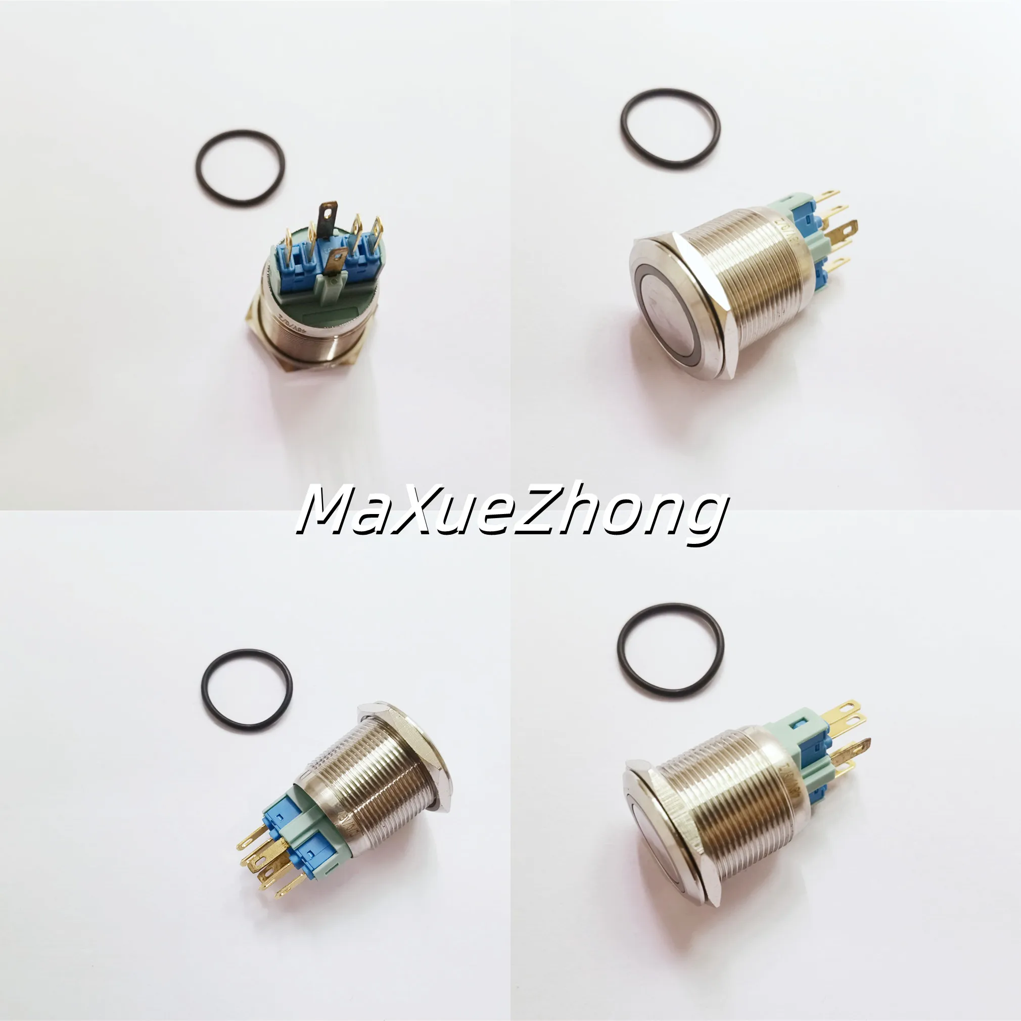 

Оригинальный новый 100% NA22-11ZE Кнопка самосброса с переключателем блокировки нажмите для управления 2 дорогами с открытием освещения 22 мм