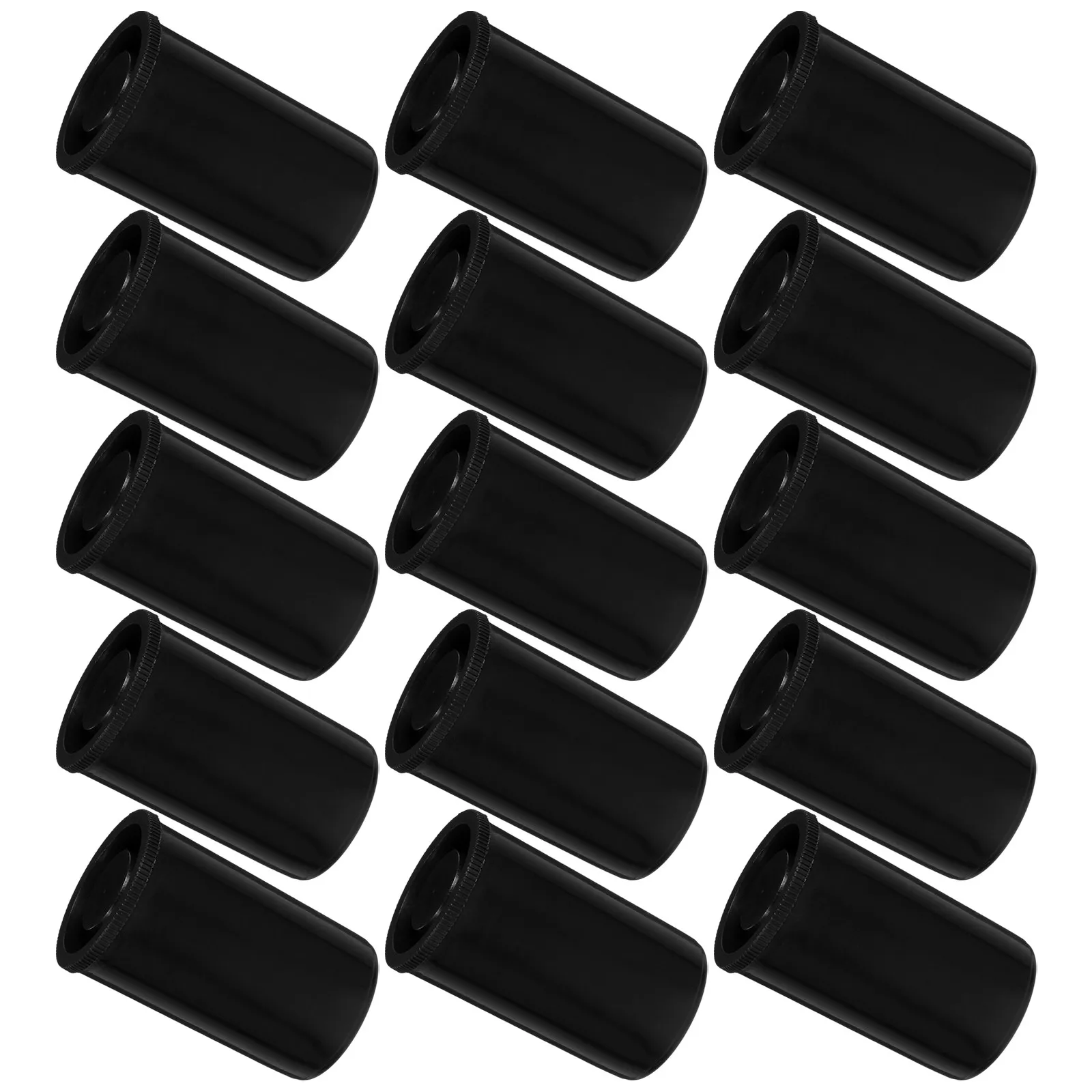 40Pcs Plastic Film Canisters Carrying Organizer Compact Transparent Protective Case for Camera Film Roll Storage and Travel
