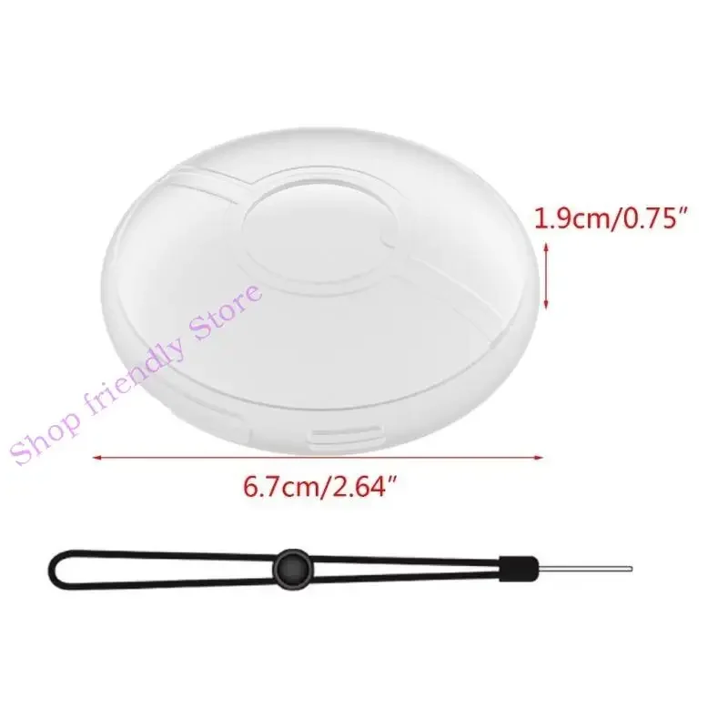 594A for GO Plus+ ShellShockpoorf Protecive Housing Transparent Full Coverage Case Detachable Protector Cover with Lanyard