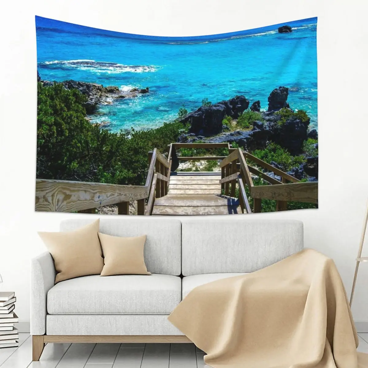 

Church Bay Bermuda Snorkeling Reef Beach Photograph Tapestry