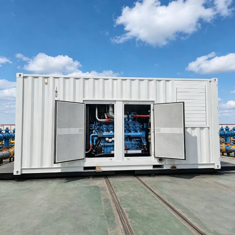 Silent Soundproof Container Baudouin Gas Generator 500kW 800kW 1000kVA Natural Gas Biogas LPG CNG LNG Power Genset Customized