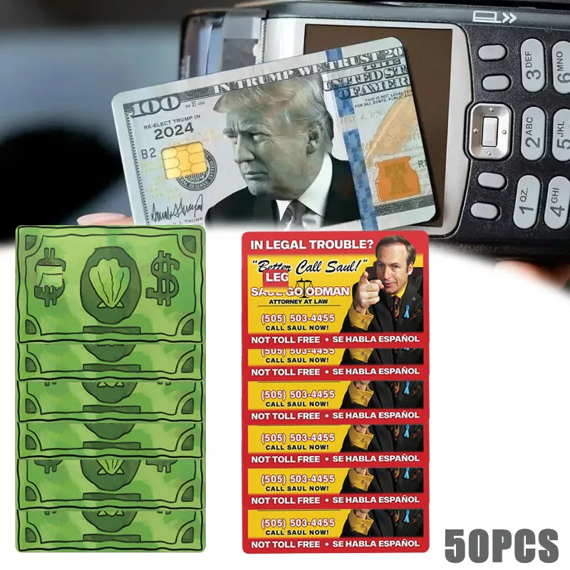 50PCS Card Skin Sticker for EBT Transportation Key Credit Debit Card Skin - Protecting and Personalizing Bank Card Waterproof
