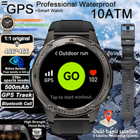 2025 New Precise GPS Smart Watch 10ATM Waterproof Built-in Dual-band GNSS Compass Military Sports Smart Watch Men For HUAWEI&IOS
