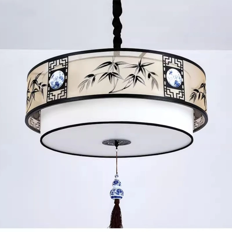 New Chinese Style Pendant Lights Retro Style LED Chandelier Drawing Room Bedroom Restaurant Cafe Decoration for Home Luminaries