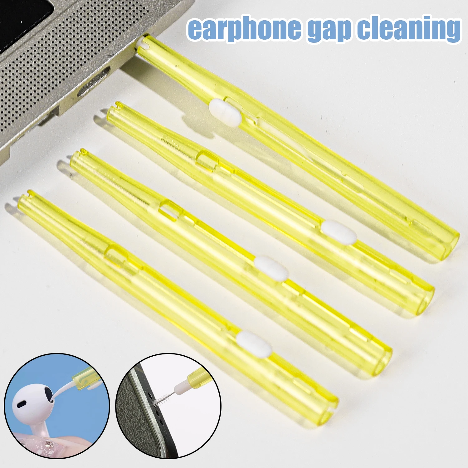 2 in 1 Double-end Adjustable Mobile Phone Speaker Cleaning Brush for IPhone Samsung Mi Charging Port Cleaner Kits Brush Set