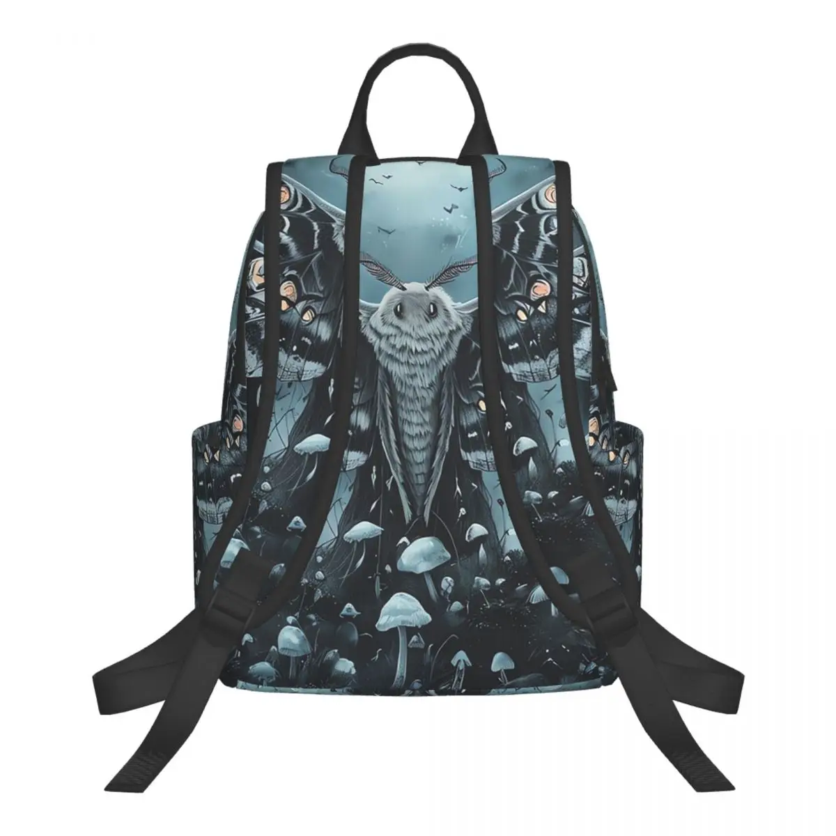 Moth Horror In Forest Student Backpack School Bag Hiking Travel Daypack for Boys Girls Bookbag Shoulder Bags