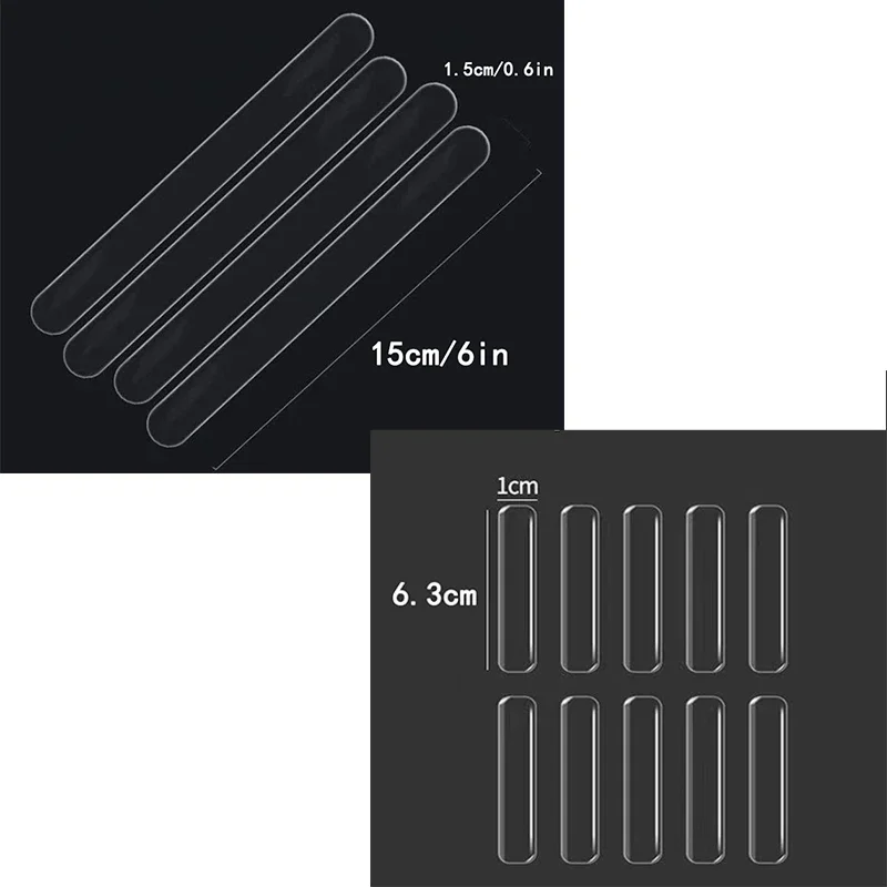 Tiras de protección antiarañazos transparentes para Borde de puerta de coche, pegatina protectora anticolisión para espejo retrovisor, barra de