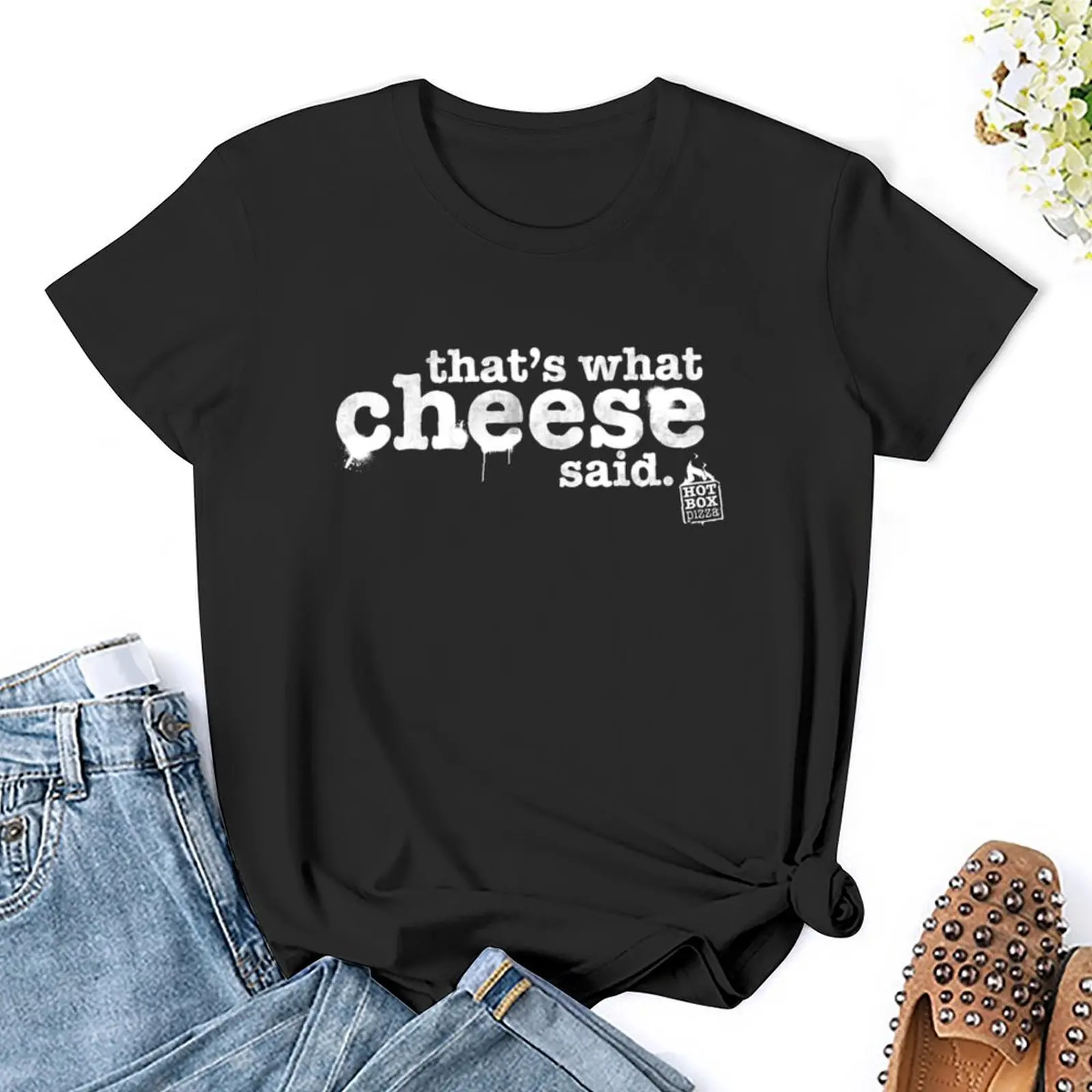 That's What Cheese Said T-Shirt summer tops oversized oversized t shirts for Women