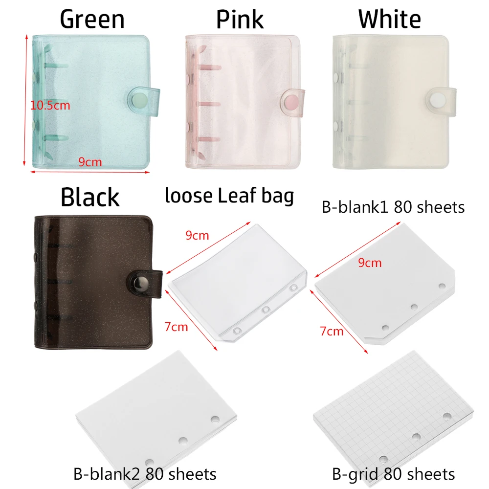 New Hand Account Diary Diary Book Stationery File Folder Inner Pages Notebook Cover Loose Leaf Binder Loose-leaf Refill