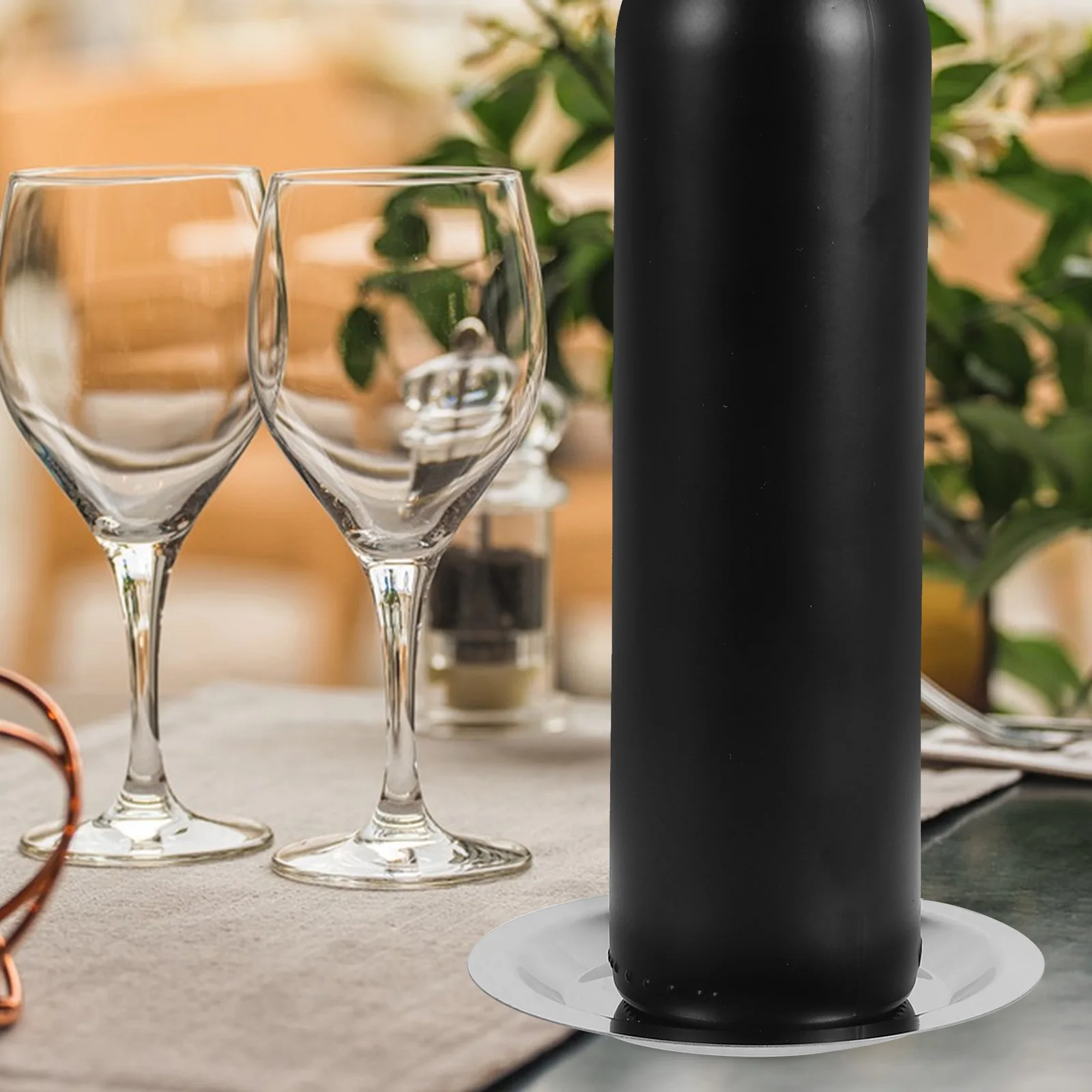 

5Pcs Metal Wine Bottle Coaster Stainless Steel Heatproof Non-Slip Table Pad for Home Coffee Shop Hotel Dining