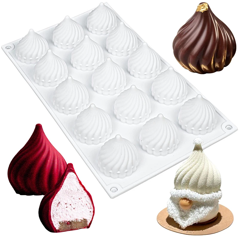 Onion Shape Silicone Cake Mold 3d Dessert Baking Pan for Pastry Chocolate Cupcake Mousse Cake Soap Mould Fondant Decorating Tool