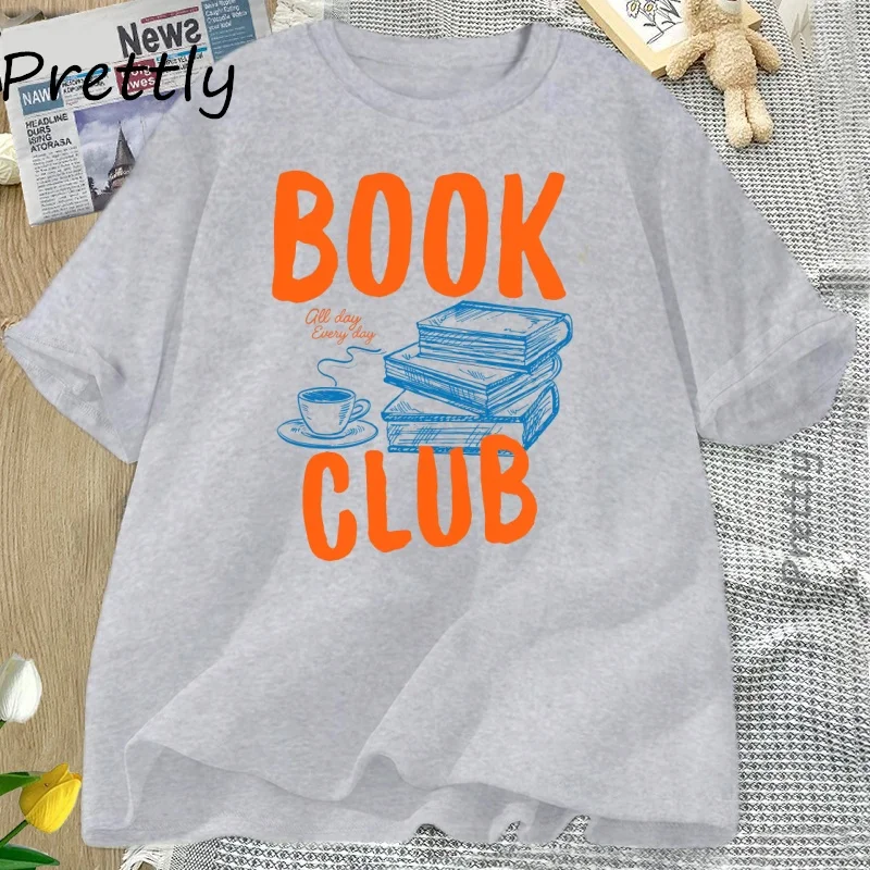 Retro Book Club T Shirt Literature Lover Reading Tshirt Bookworm Trendy Tshirt Bookish T-Shirt Book Lover Librarian Clothing