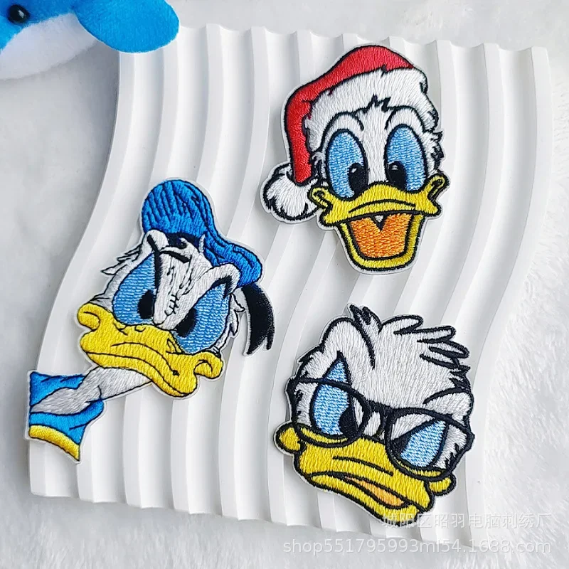 Disney Mickey Mouse Donald Duck Clothes Patch Embroidered Patches for Clothing Iron on Patches on Clothes DIY Garment Decor Gift